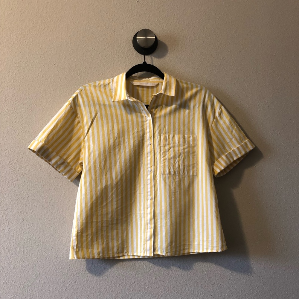 Striped Button Down Top